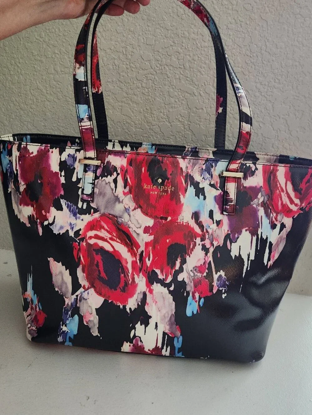 New Kate Spade NY Poppy Floral Tote Bag Purse